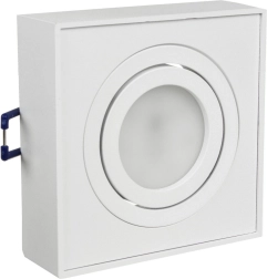 Spot de plafond encastré MR16/GU10 blanc