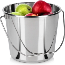 Seau alimentaire en acier inoxydable 5 l