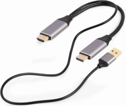 Adaptateur HDMI vers DisplayPort 4K 60Hz avec alimentation USB-A