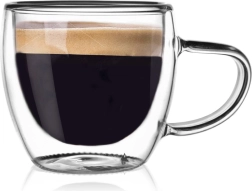Verre isotherme à double paroi pour espresso 100 ml