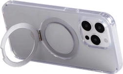 Étui magnétique avec support JOYROOM pour iPhone 15 Pro, transparent