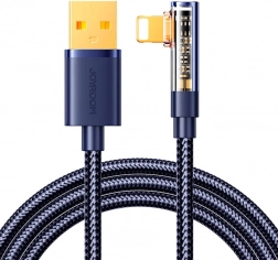 Câble USB‑A vers Lightning coudé 1,2 m Joyroom bleu