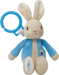 Lapin en peluche à tirer PETER RABBIT avec anneau de suspension