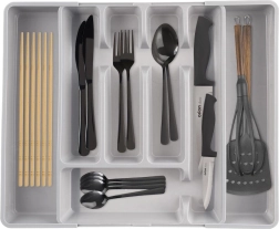 Range-couverts extensible pour tiroir Orion gris