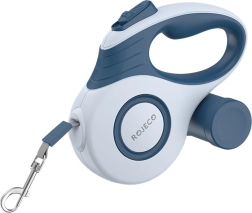 Laisse automatique rétractable pour chiens bleue 5 m - Rojeco