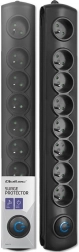 Multiprise parasurtension 8 prises, câble 1,8 m avec interrupteur au pied Quick Switch