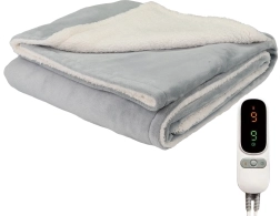 Couverture chauffante électrique CozyHeat 160 W, gris