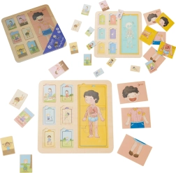 Puzzle éducatif en bois du corps humain pour enfants - Classic World
