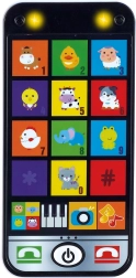 Smartphone interactif pour enfants avec lumières et sons 6,5 × 13,5 cm