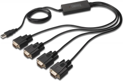 Adaptateur USB pour 4x RS232 avec câble 1,5m