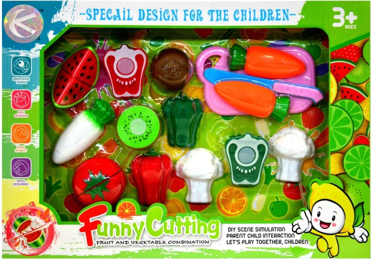 Légumes et fruits – set à découper avec carotte - 1 pièce