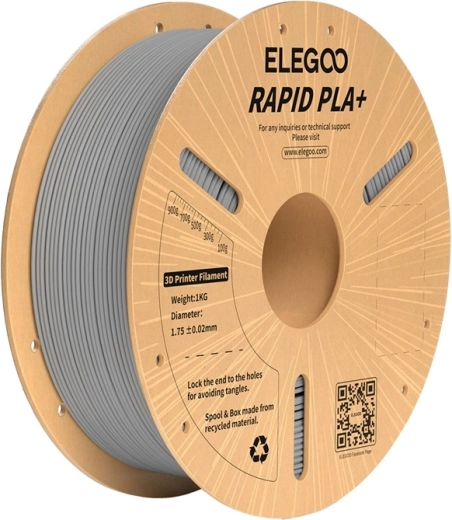 Filament ELEGOO Rapid PLA+ gris 1,75 mm 1 kg
