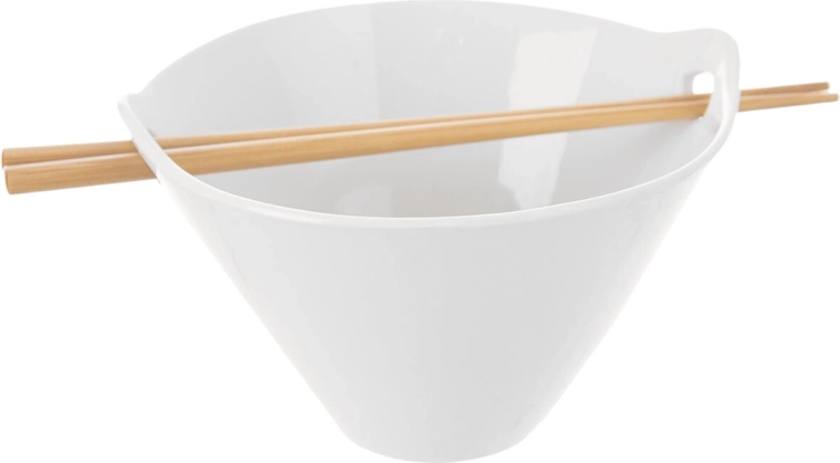 Bol en bambou pour portions 16 cm avec baguettes