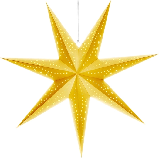 Solight étoile de Noël LED suspendue argentée 60 cm avec minuterie - 1 pièce