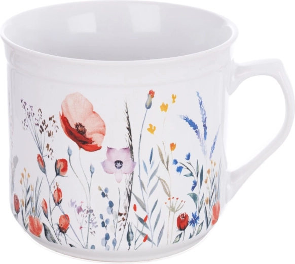 Mug en céramique type « vařák » motif coquelicot 0,5 l