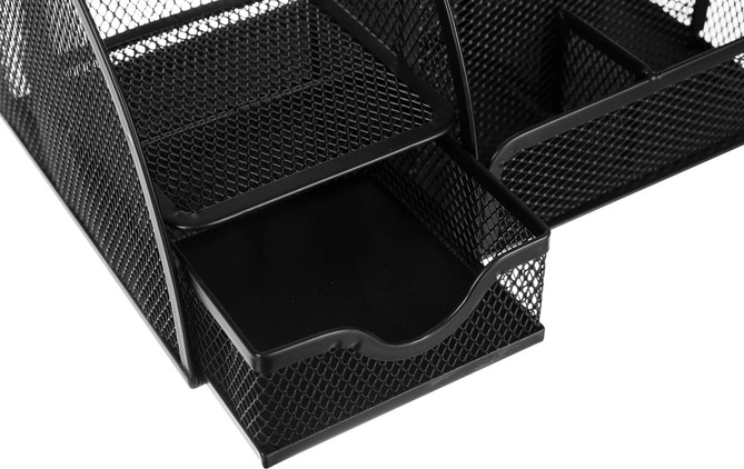 6 compartiments et un tiroir pour un rangement organisé