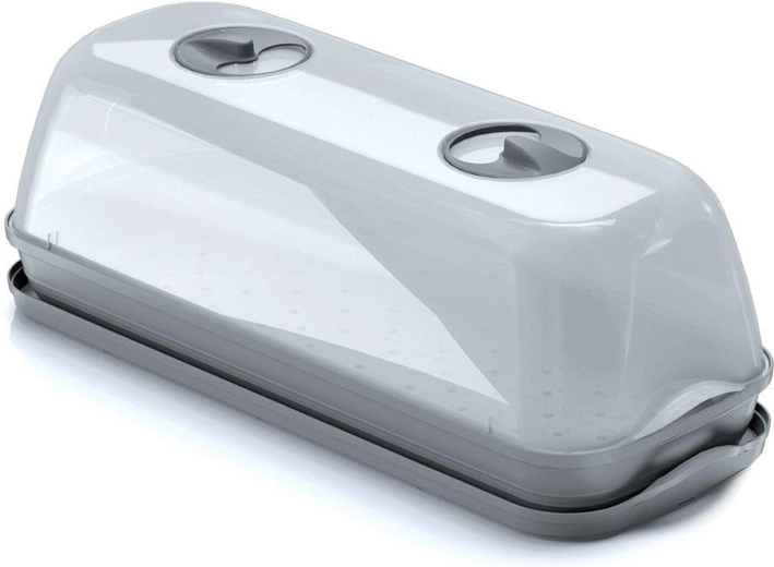 Bac à semis avec couvercle 51,5 × 19,6 × 18,5 cm, gris