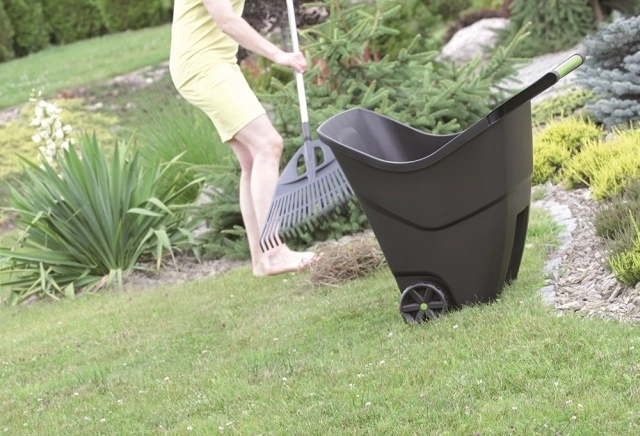 Transport facilité grâce à deux roues et à la poignée
