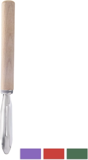 Éplucheur de cuisine avec manche en bois pour gauchers
