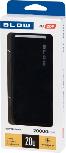 Charge rapide PD 20 W et QC 3.0
