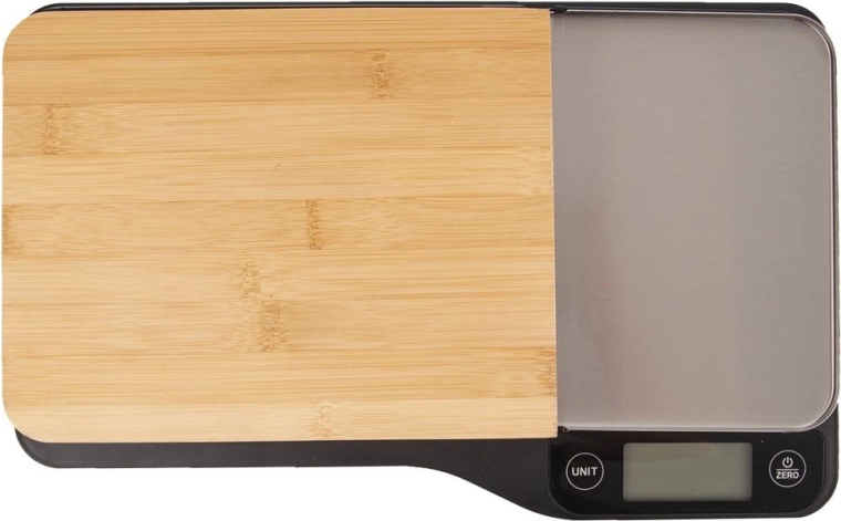 Balance de cuisine électronique avec planche en bambou Orion