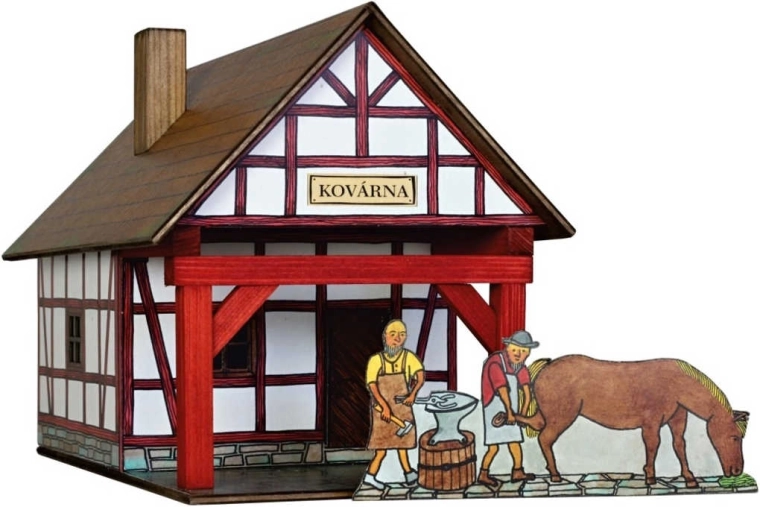 Walachia maquette en bois à assembler de forge à colombages