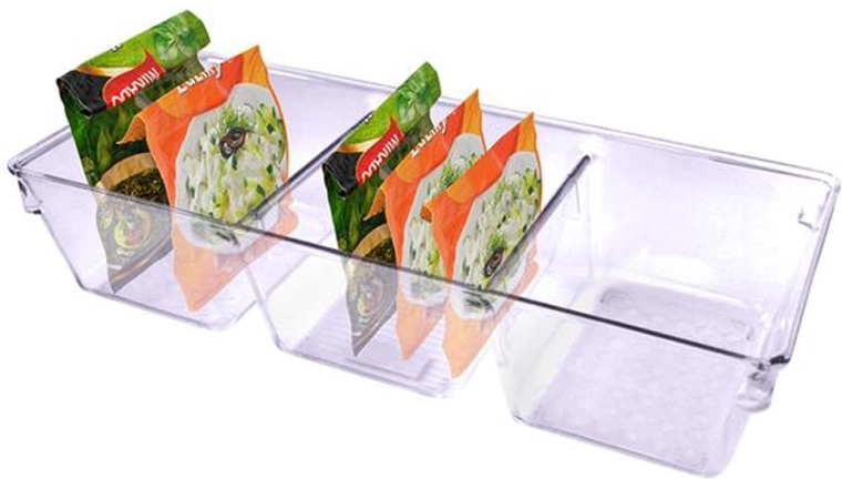 Organisateur en plastique avec 3 compartiments 34 × 15 × 7,5 cm
