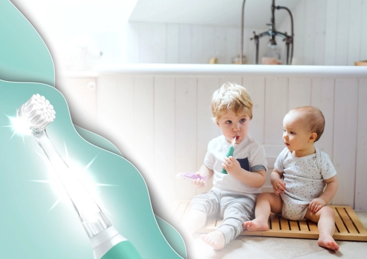 Nettoyage doux avec des vibrations délicates et des poils souples
