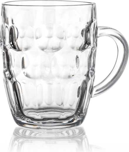 Chope à bière en verre Jess 600 ml avec anse