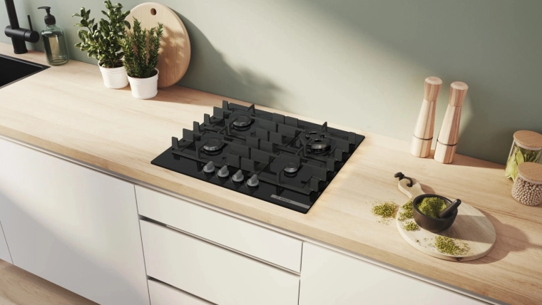 Table de cuisson à gaz encastrable élégante