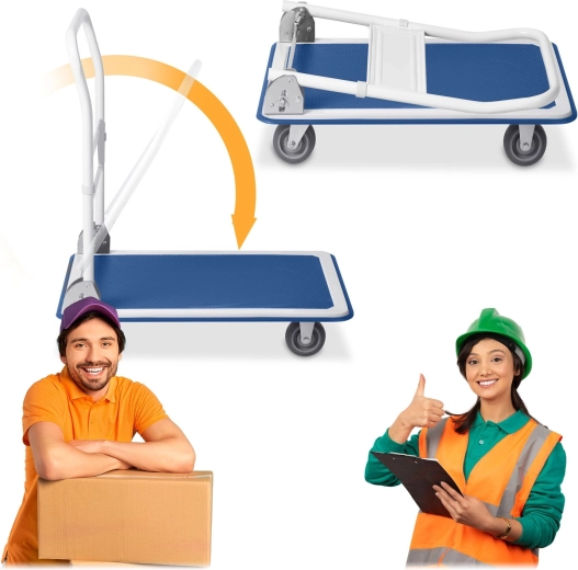 Poignée pliable et roues pivotantes à 360°