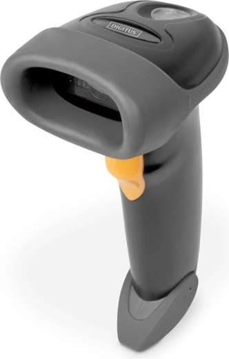 Lecteur de codes-barres filaire 1D et 2D avec câble USB-RJ45 et support