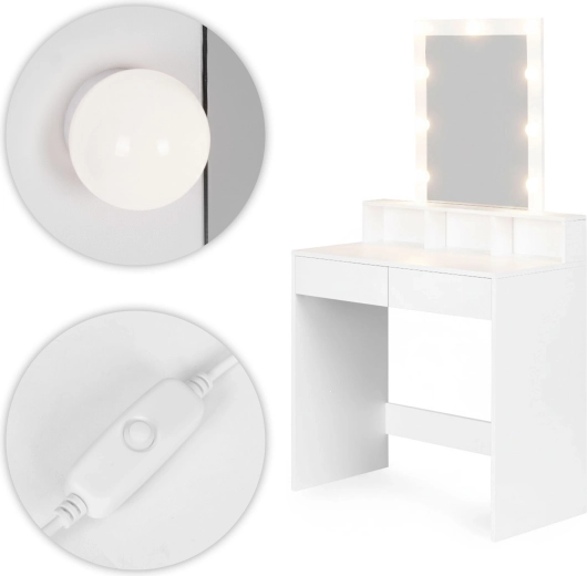 Éclairage LED lumineux pour un maquillage précis
