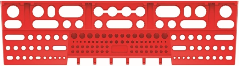 Support pour outils pour panneaux BINEER, 580 × 158 mm, rouge