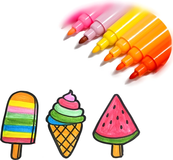 Couleurs intenses et tracé fluide