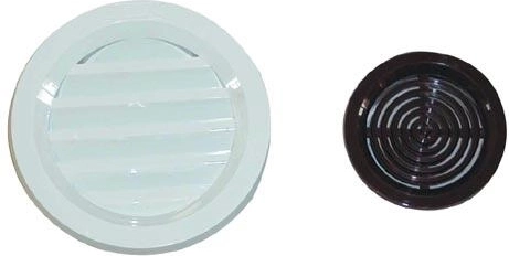Grille d’aération avec moustiquaire 75 mm – Marron