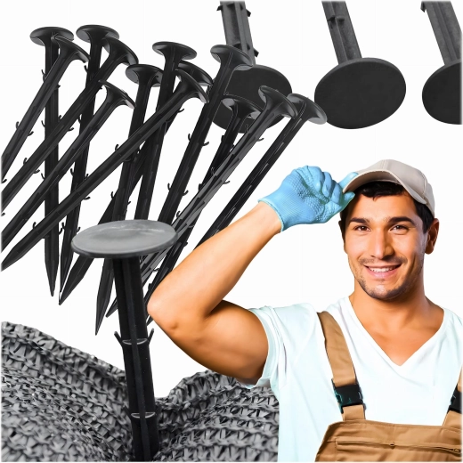 Piquets d’ancrage pour toile non tissée de 15 cm - 50 pièces
