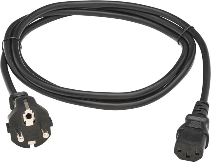 Câble d’alimentation Schuko vers IEC C13 2 m noir