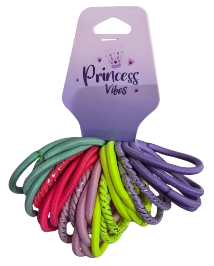 PINK lot d’élastiques pour cheveux, mix de couleurs, 30 pcs