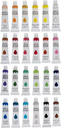 24 couleurs intenses et mélangeables