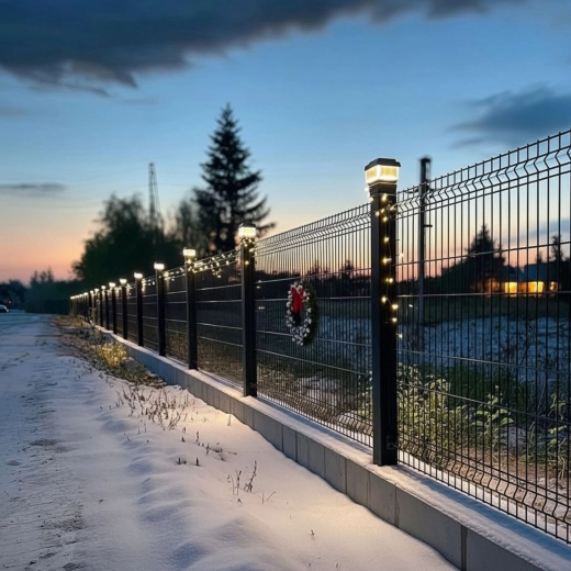 Éclairage de la clôture et du jardin