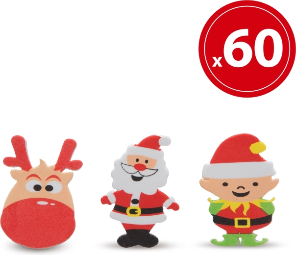 Autocollant de Noël en mousse - 1 pièce
