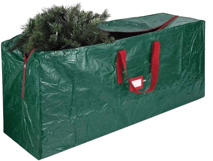 Sac vert de rangement pour sapin de Noël 122 × 38 × 50 cm