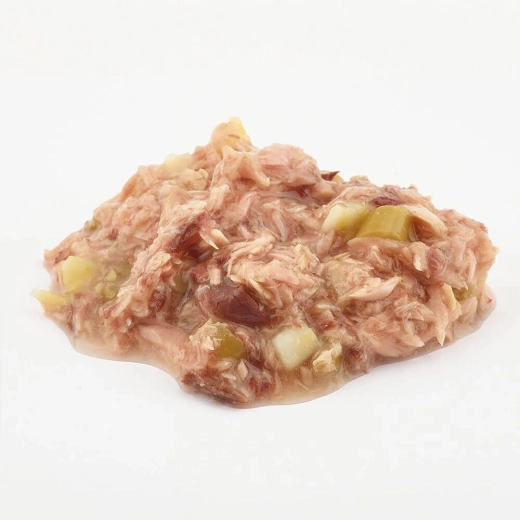 Texture juteuse avec morceaux de thon