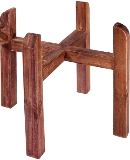 Support en bois stable à quatre pieds