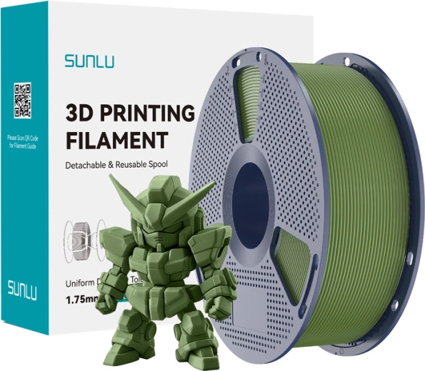 Filament Sunlu PLA+ 2.0 olive 1,75 mm