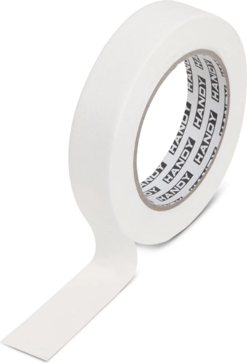 Ruban de masquage avec adhésif à base de solvant 50 m × 19 mm blanc