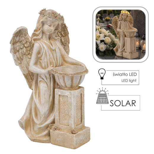 Ange avec coupelle décorative
