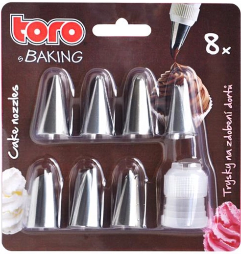 Ensemble de 7 douilles de pâtisserie en acier inoxydable pour gâteaux