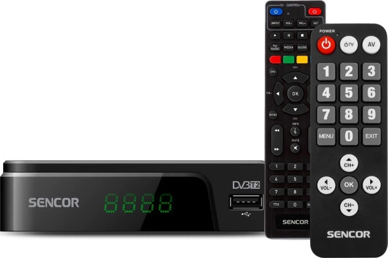 Décodeur DVB-T2 Sencor SDB 525T Senior
